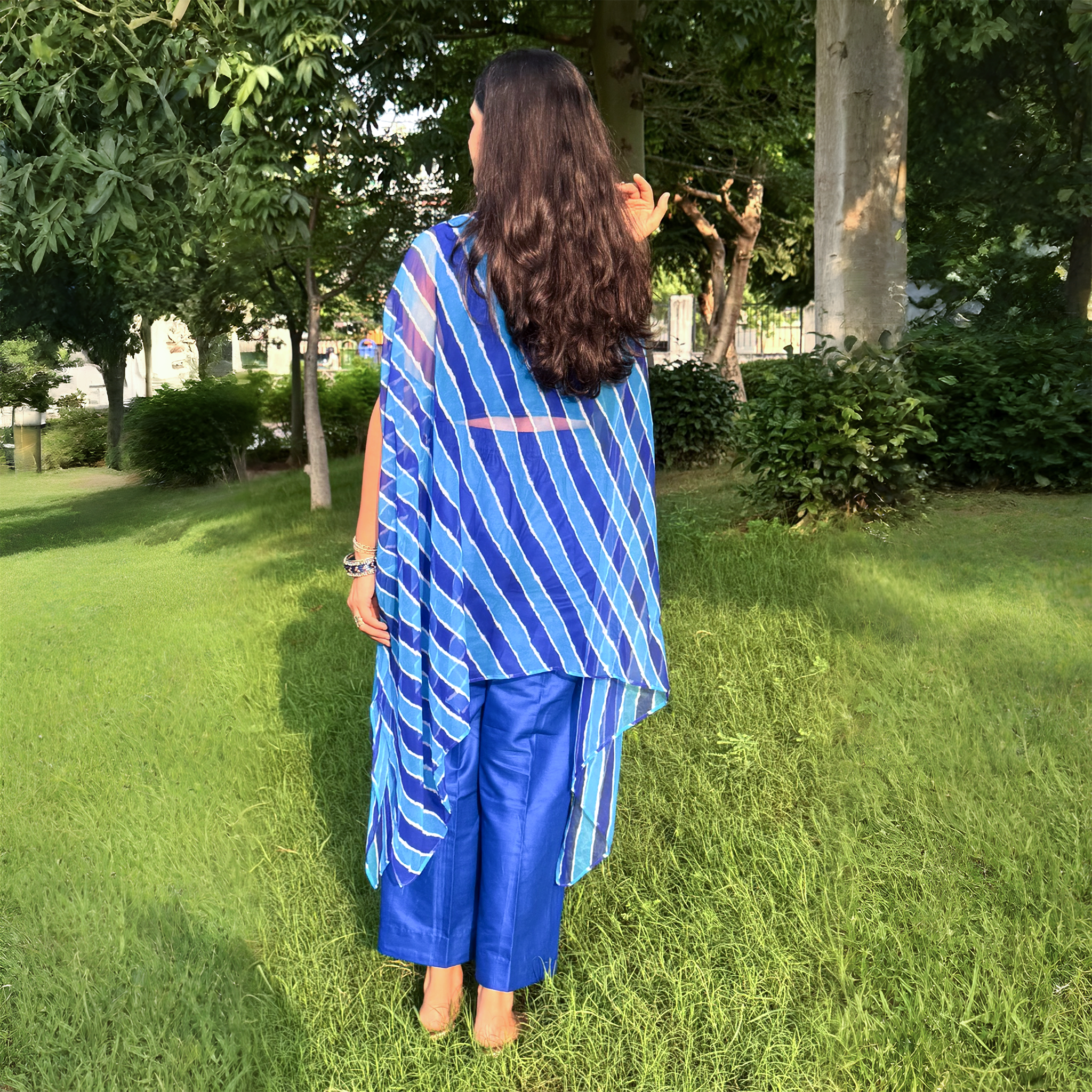 INDIGO BREEZE KAFTAN SET
