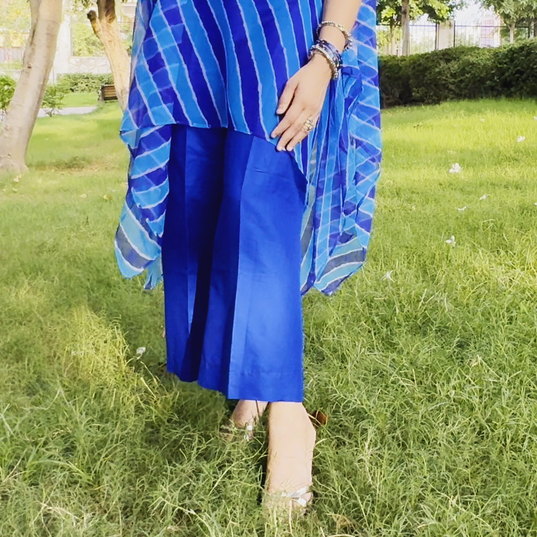 INDIGO BREEZE KAFTAN SET