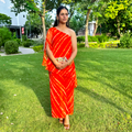 SAFFRON ONE-SHOULDER SET