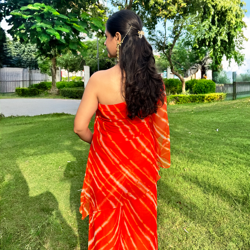 SAFFRON ONE-SHOULDER SET