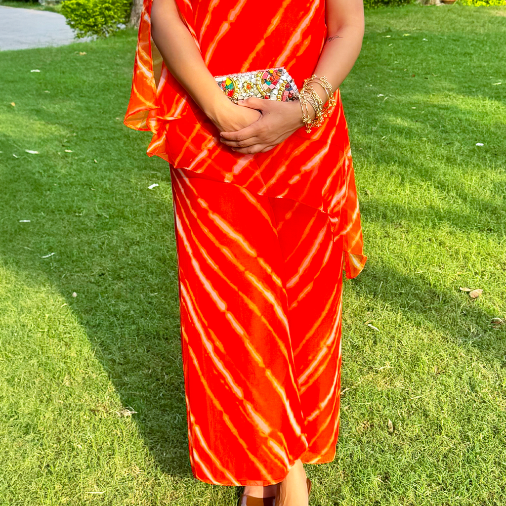 SAFFRON ONE-SHOULDER SET