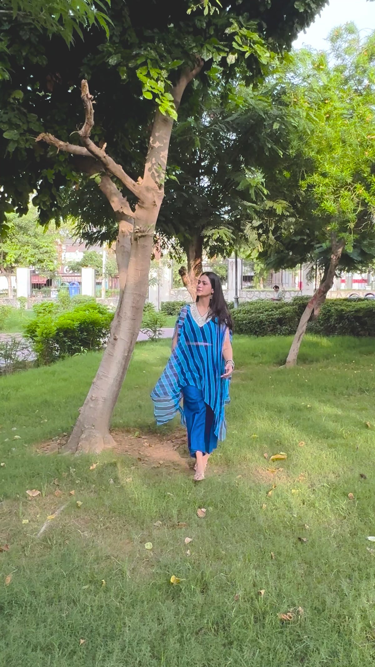 INDIGO BREEZE KAFTAN SET